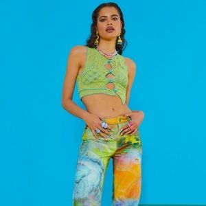 Jaded London Engineered Knit Top